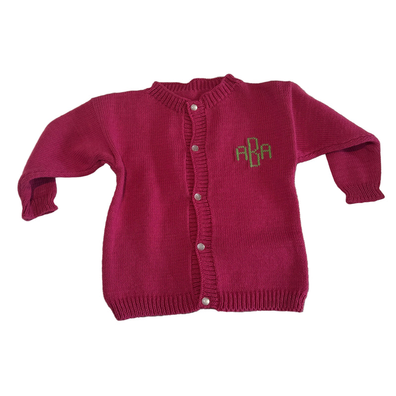 Hand Knit Cardigan Sweater