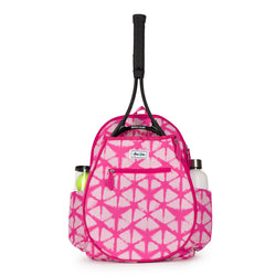 Children's Junior Love Tennis Backpack - Bubblegum Pink Shibori Tie Dye