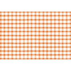 Hester & Cook Orange Check Paper Placemats
