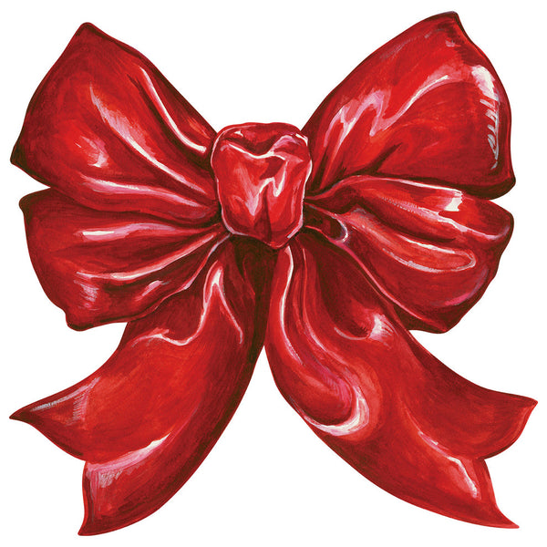 Hester & Cook Red Bow Paper Placemats