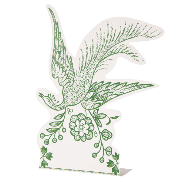Green Asiatic Pheasant Place Cards