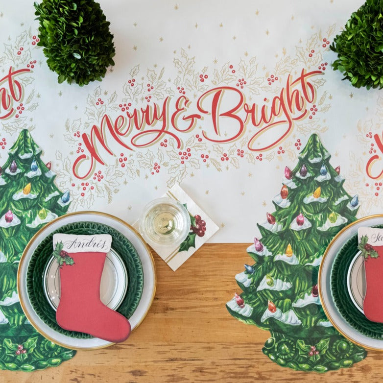 Hester & Cook Vintage Christmas Tree Paper Placemats
