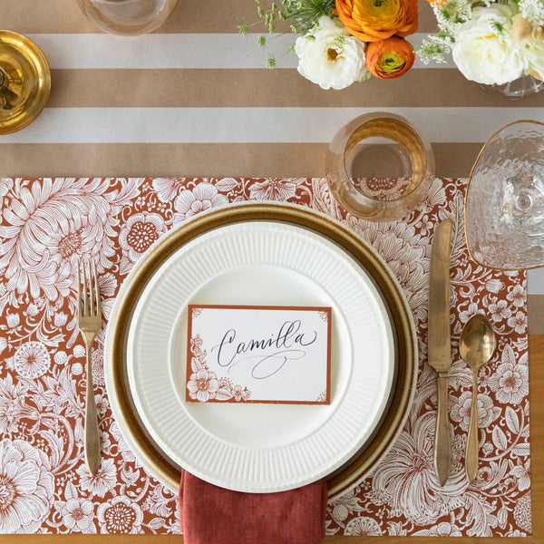 Hester & Cook Harvest Bouquet Paper Placemats