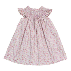 Brooklyn Pink Floral Print Smocked Dress