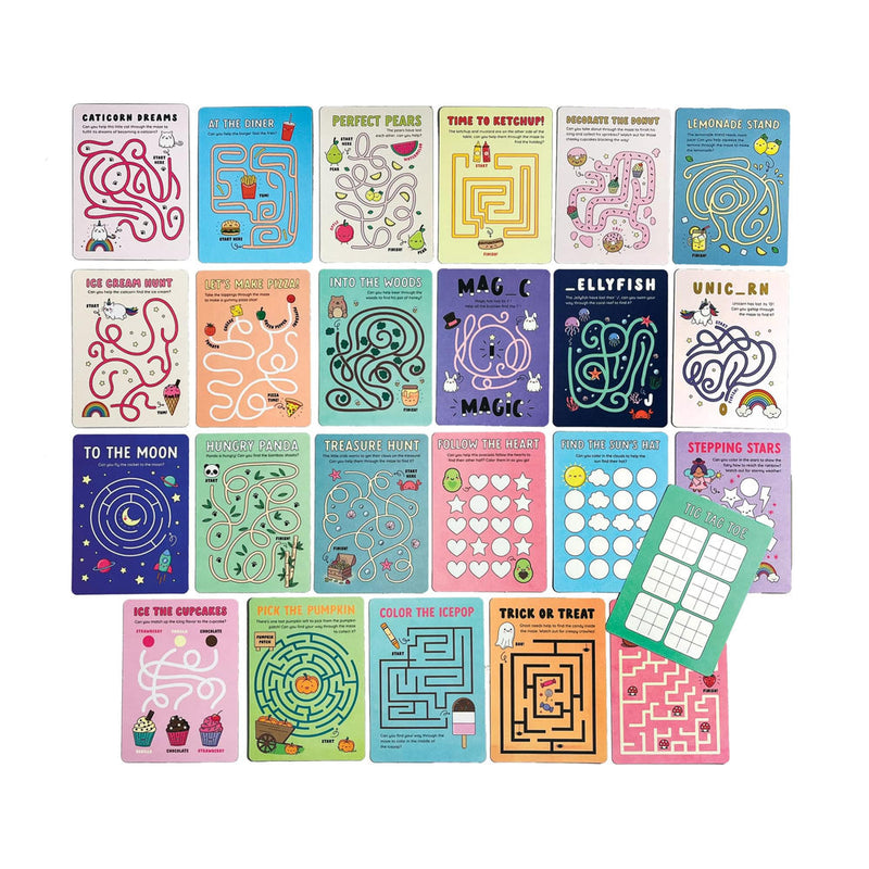 Ooly Mini Mazes Activity Card Set