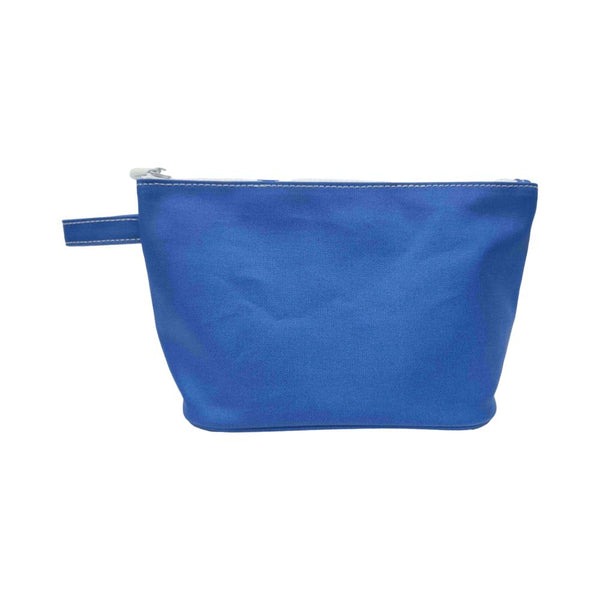 Skipper Coated Canvas Pouch - Blue Bell
