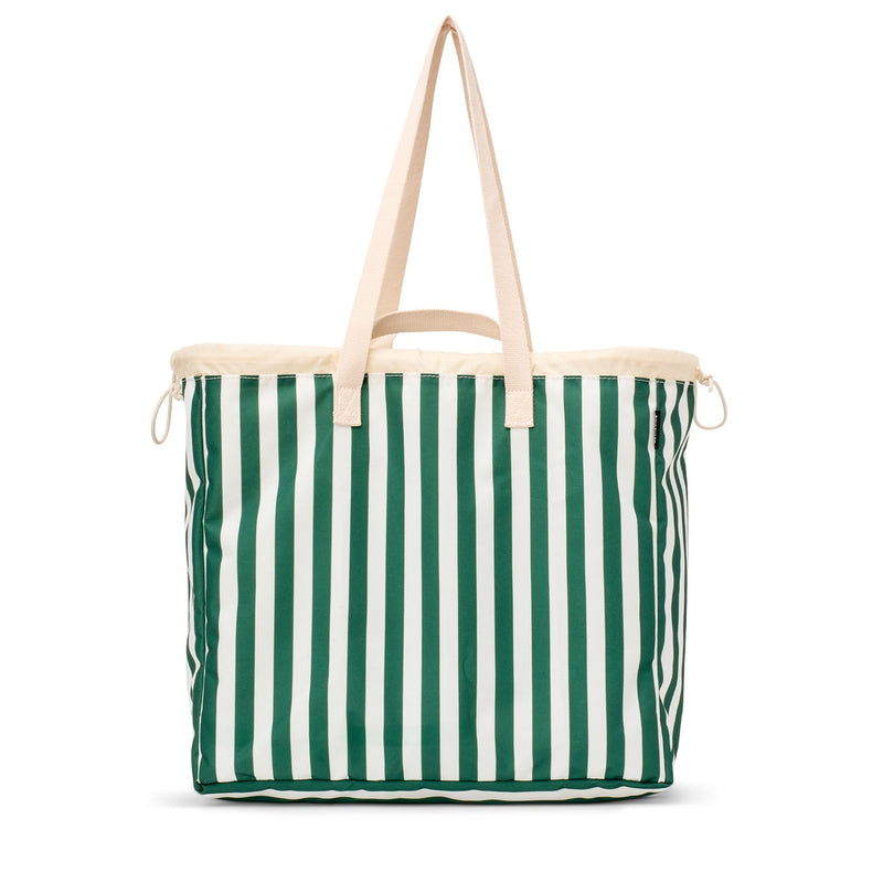 Shelly Packable Tote - Beverly Green Stripe