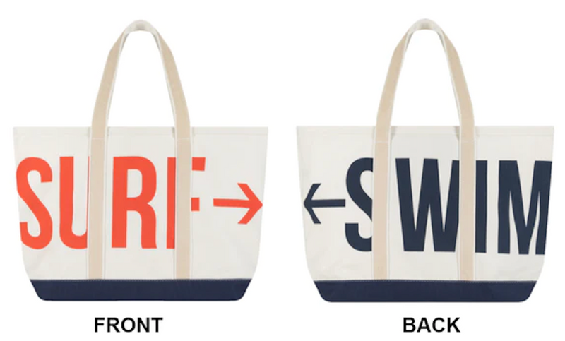 Surf Swim Boat Tote Bag