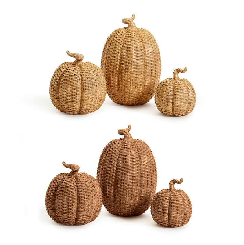 Two's Company Basketweave Pumpkins