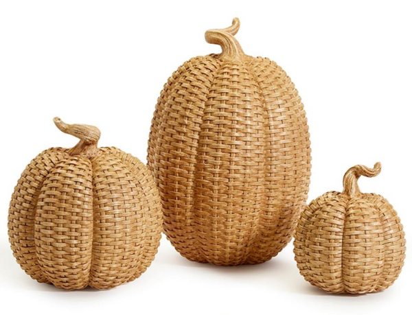 Two's Company Basketweave Pumpkins