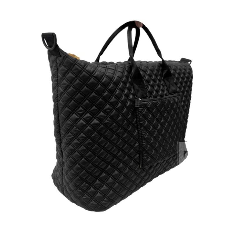 Overpacker Quilted Duffel - Black