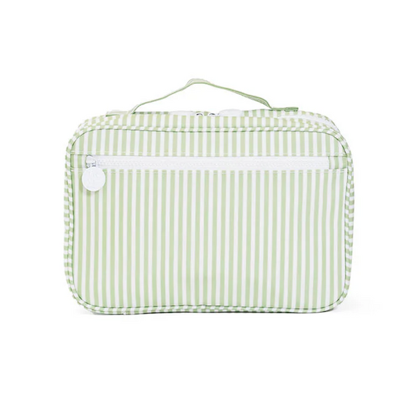 Sage Pimlico Stripe Hanging Toiletry Bag