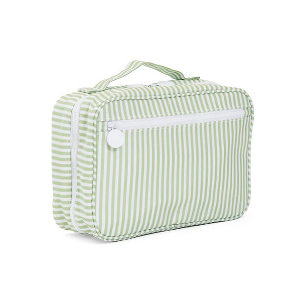 Sage Pimlico Stripe Hanging Toiletry Bag