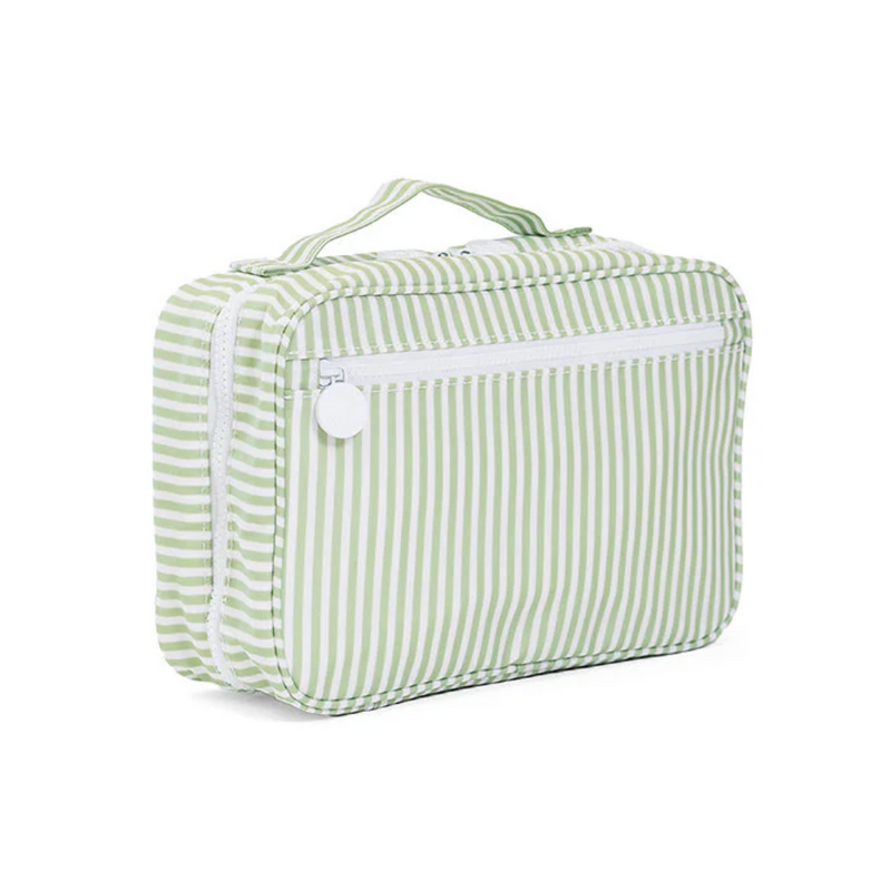 Sage Pimlico Stripe Hanging Toiletry Bag