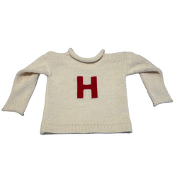 Solid Letter Sweater