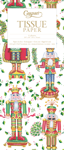 Caspari Nutcracker Christmas Tissue Paper