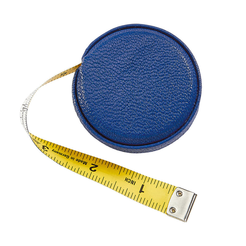 Leather Tape Measure - Royal Blue