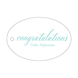 Congratulations Letterpress Gift Tags