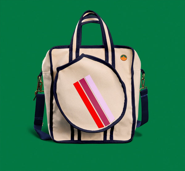 Monogrammed Pickleball / Tennis Bag - Sprinkled With Pink