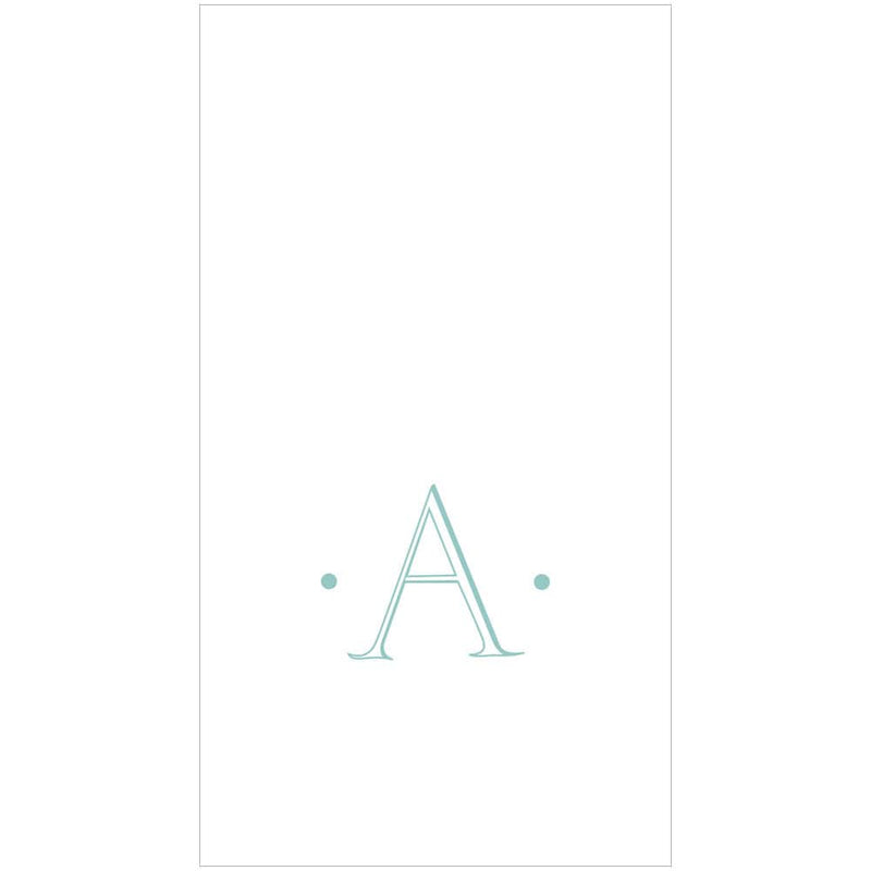 Caspari Single Initial Guest Towels - A