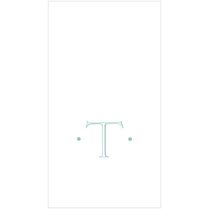 Caspari Single Initial Guest Towels - T