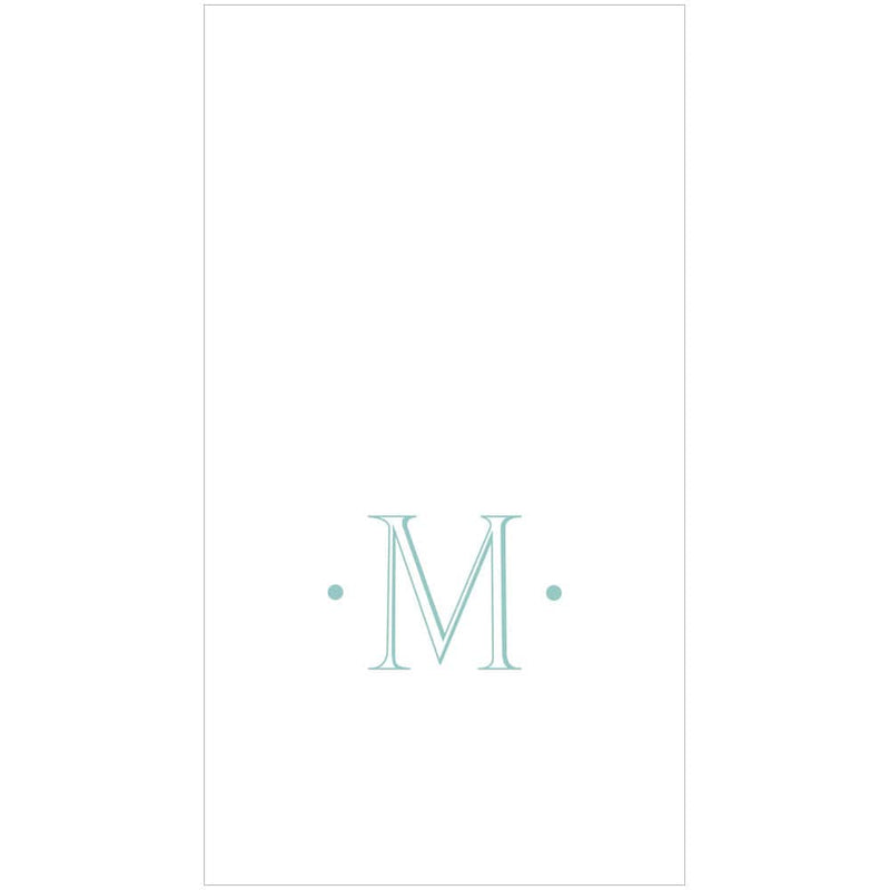 Caspari Single Initial Guest Towels - M