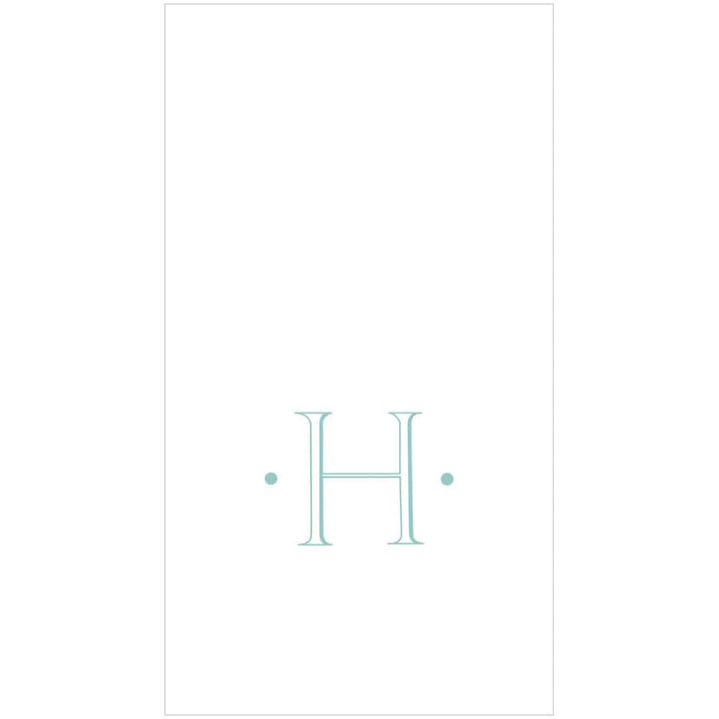 Caspari Single Initial Guest Towels - H