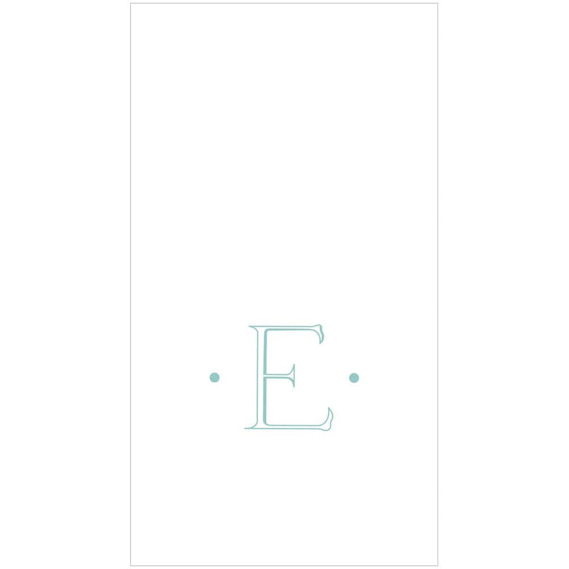 Caspari Single Initial Guest Towels - E