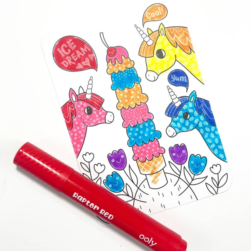 Ooly Undercover Art Hidden Patterns Coloring Activity - Unicorn