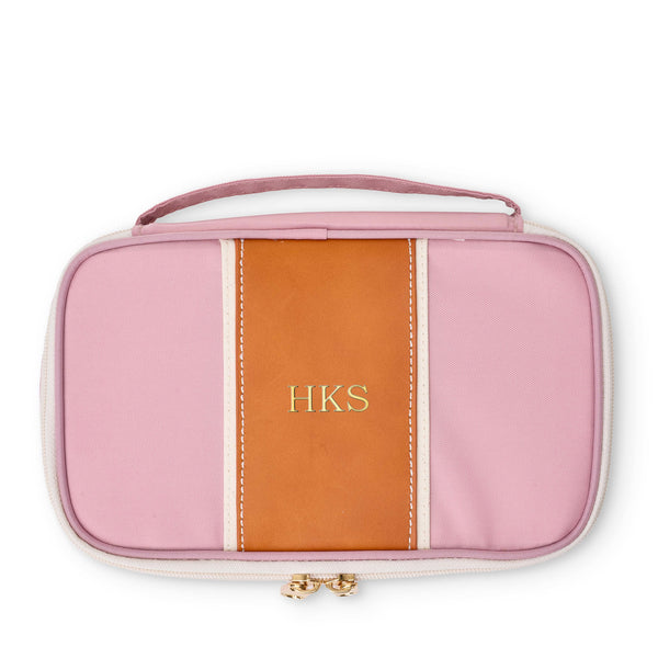 Megan Nylon Train Case - Blush