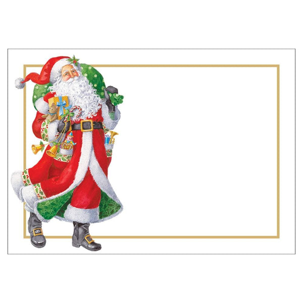 Santa Gift Wrap Stickers