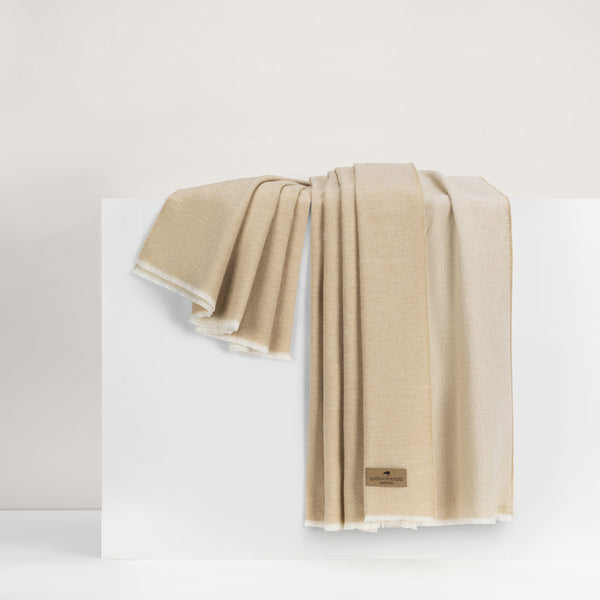 Aspen Throw Blanket - Almond
