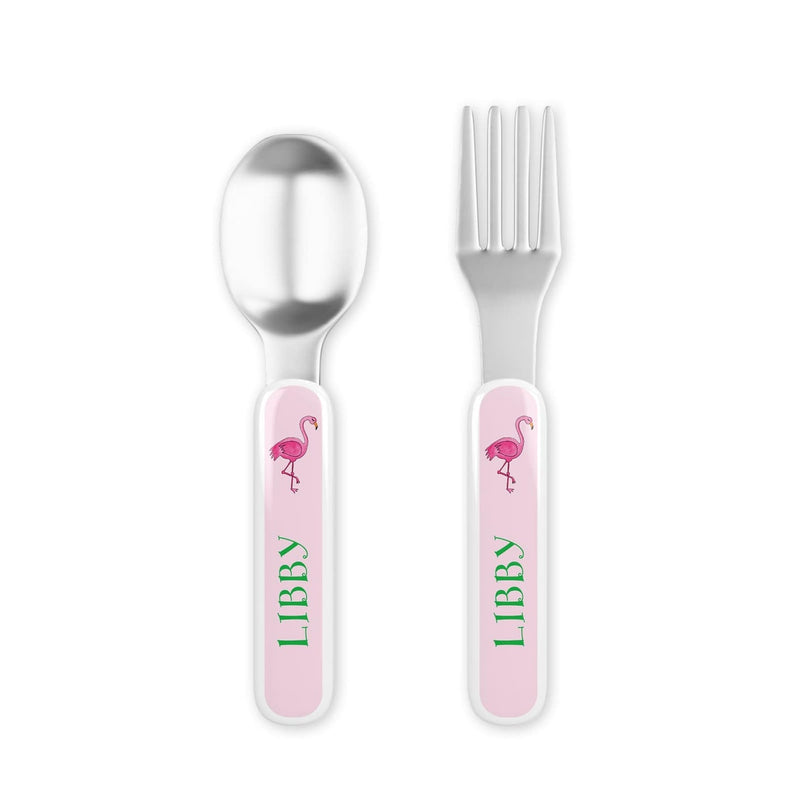 Flamingo Fun Tabletop Collection - Fork & Spoon Set