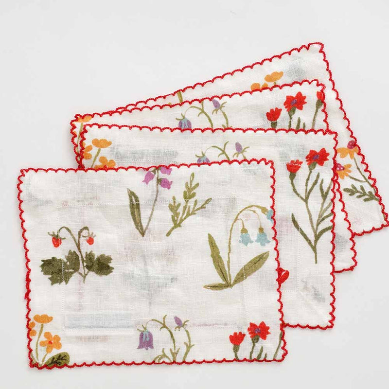 Pomegranate Botanical Garden Cocktail Napkins