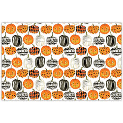 Handpainted Pumpkins Paper Placemats