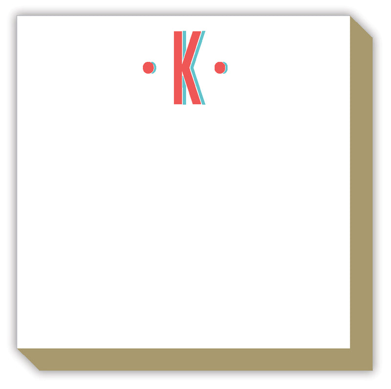 Single Initial K Notepad