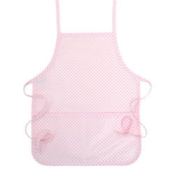 Laminated Pink Gingham Apron Art Smock