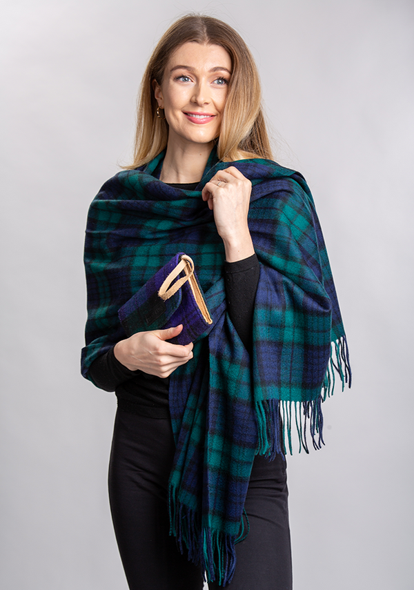 Black Watch Lambswool Wrap