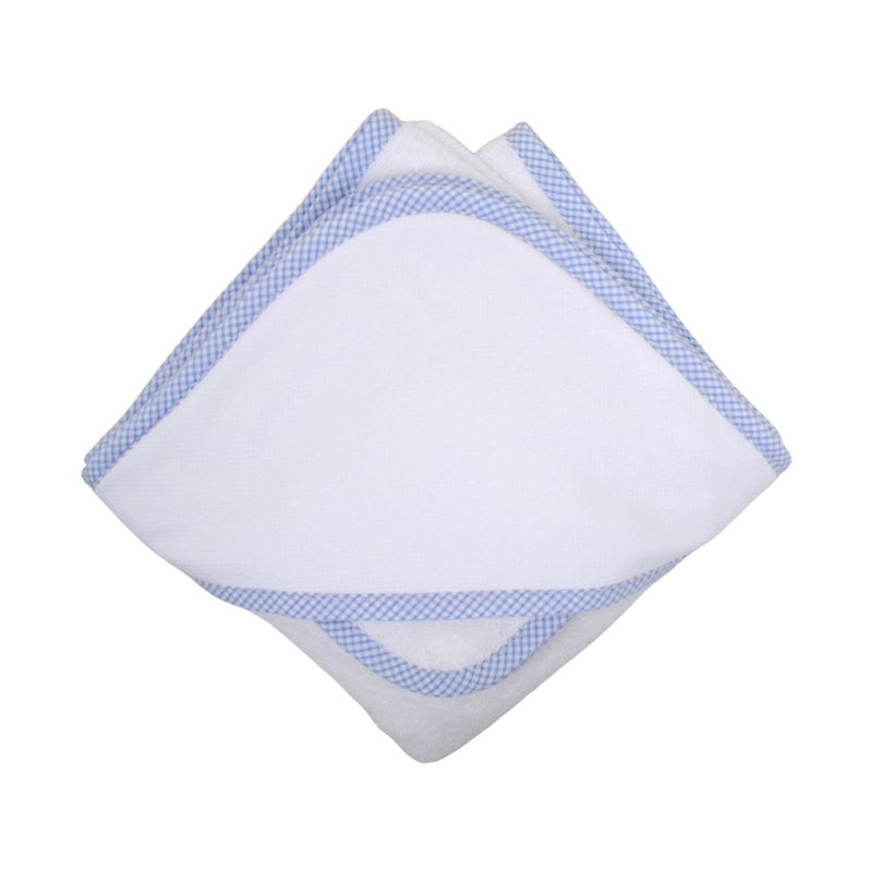Light Blue Gingham Hooded Towel 3 Marthas