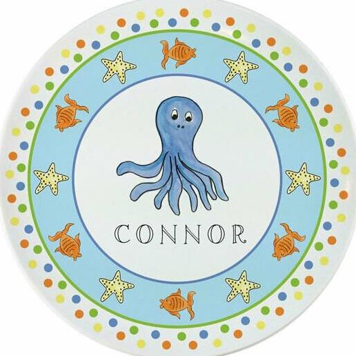 Under the Sea Tabletop Collection - Plate - Personalized