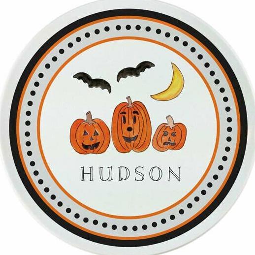 Haunted Halloween Tabletop - Plate - Personalized