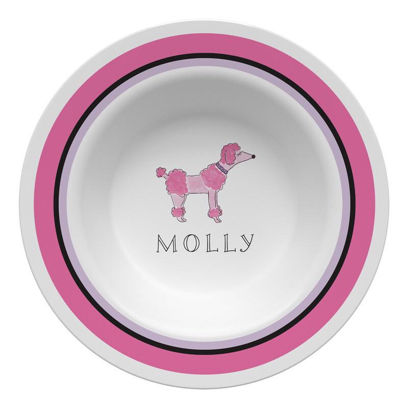 Poodles in Paris Tabletop Collection - Bowl - Personalized