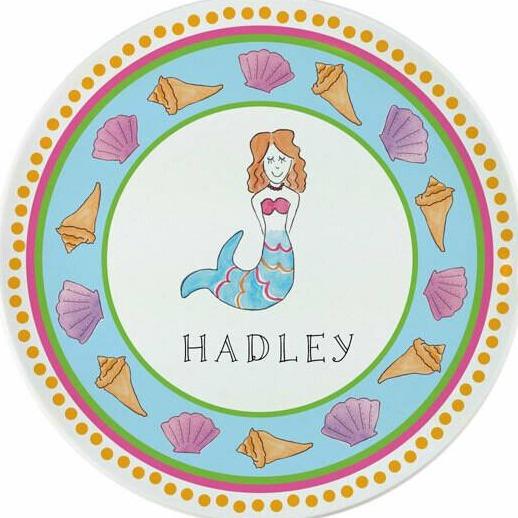 Mermaid Tabletop Collection - Plate - Personalized