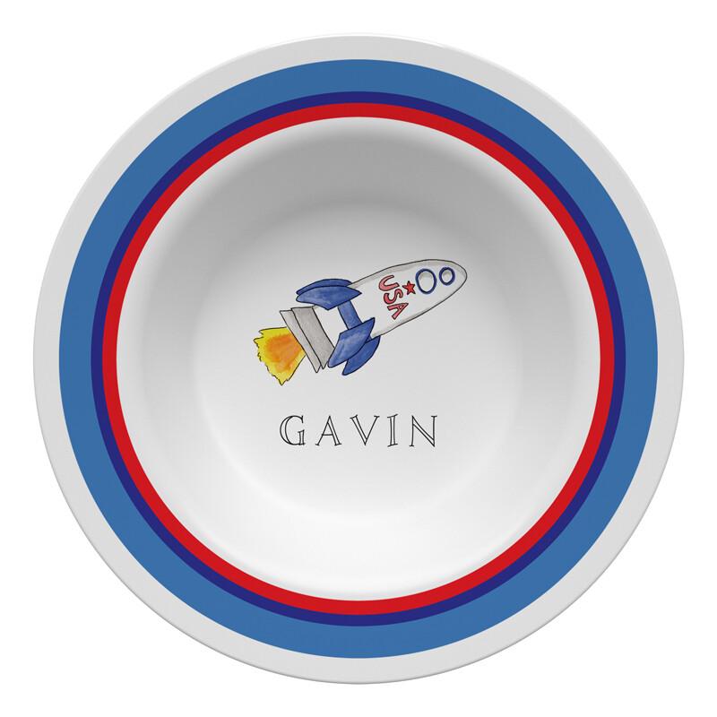 Blast Off Tabletop Collection - Bowl - Personalized