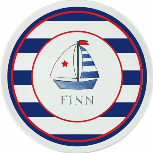 Set Sail Tabletop Collection - Plate - Personalized