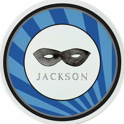 Superhero Tabletop Collection - Plate - Personalized