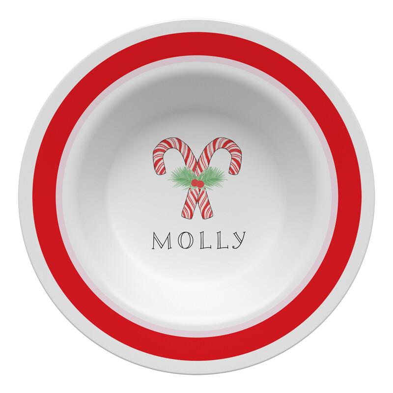 Peppermint Tabletop Collection - Bowl - Personalized