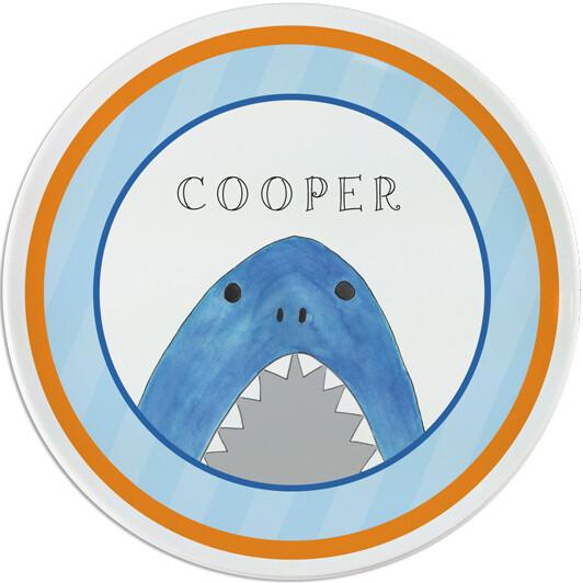 Sharks & Minnows Tabletop Collection - Plate - Personalized