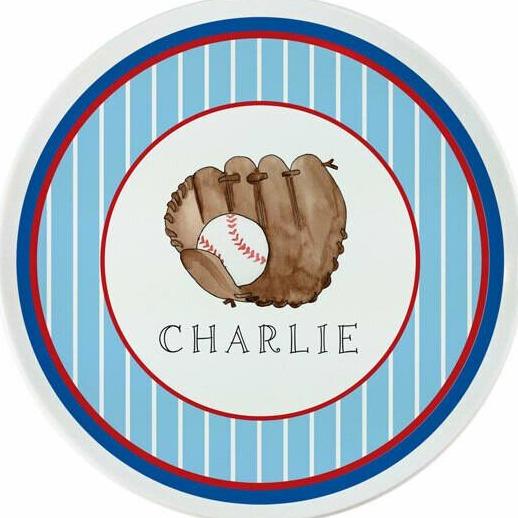 Baseball Slugger Tabletop Collection - plate - personalized