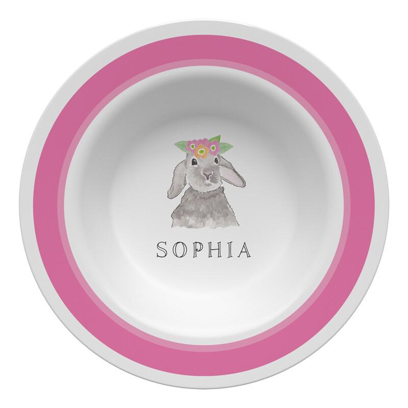 Bunny Love Tabletop Collection - Bowl - Personalized